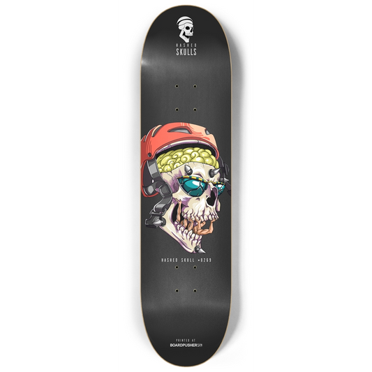 8.25 Hashed Skull #0269 Skateboard Deck