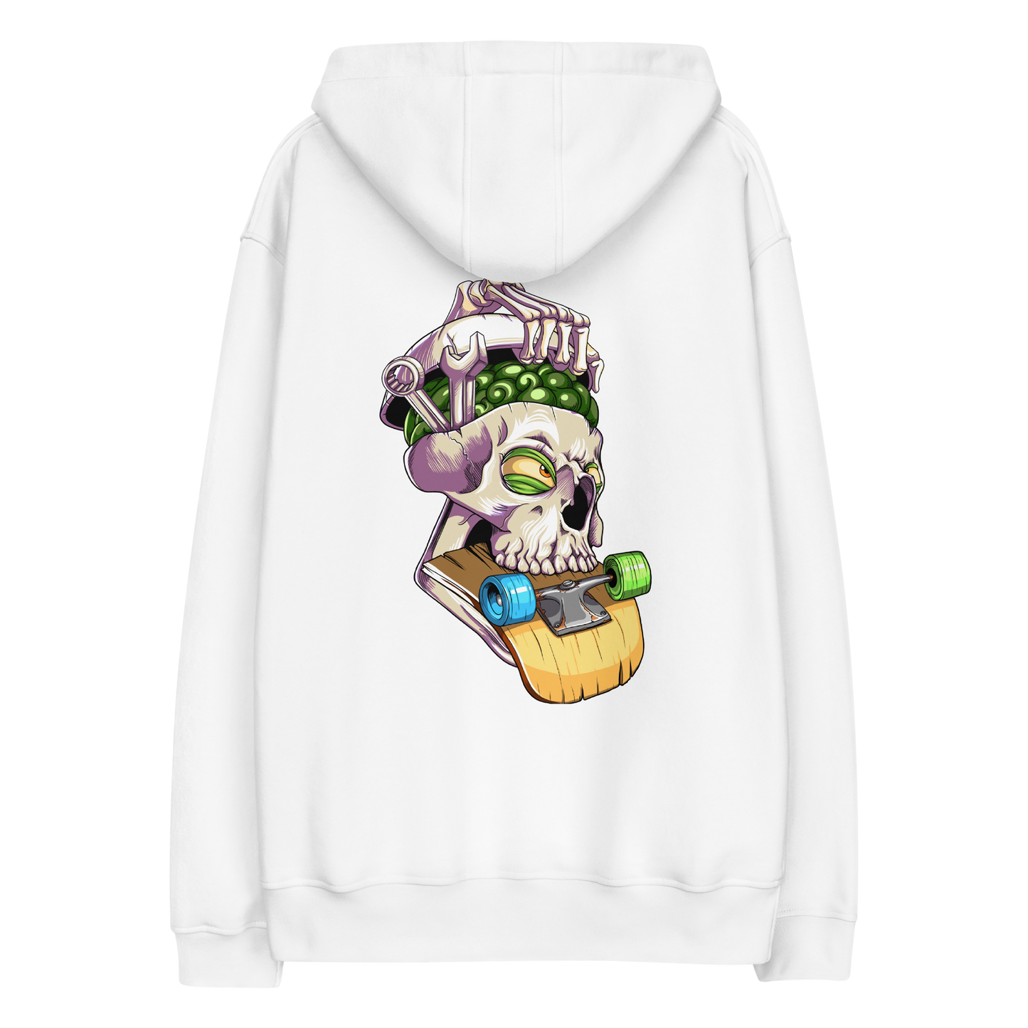 Hashed Skull #0237 Eco Hoodie