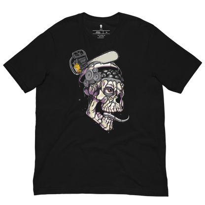 Hashed Skull #0477 Classic Tee - Black