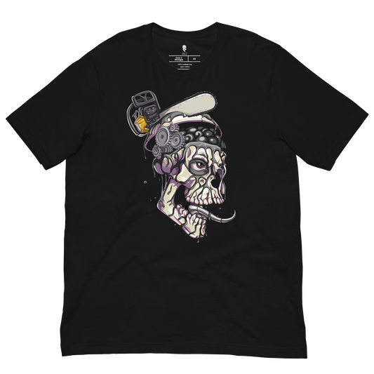 Hashed Skull #0477 Classic Tee - Black